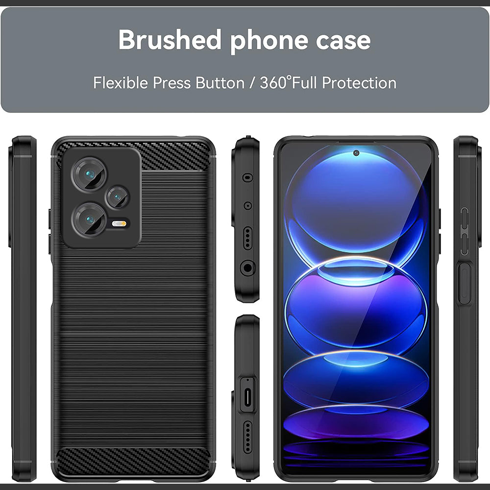 Carbon Fiber Case for Mi Redmi Note 12 Pro Plus 5G / 12 Pro 5G / Poco X5 Pro 5G