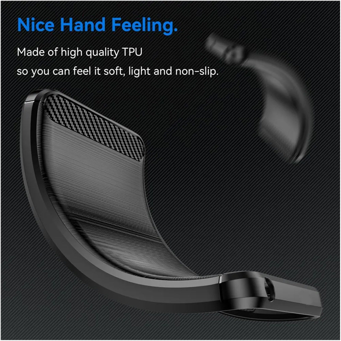 Carbon Fiber Case for Poco C55 4G / Mi Redmi 12C 4G