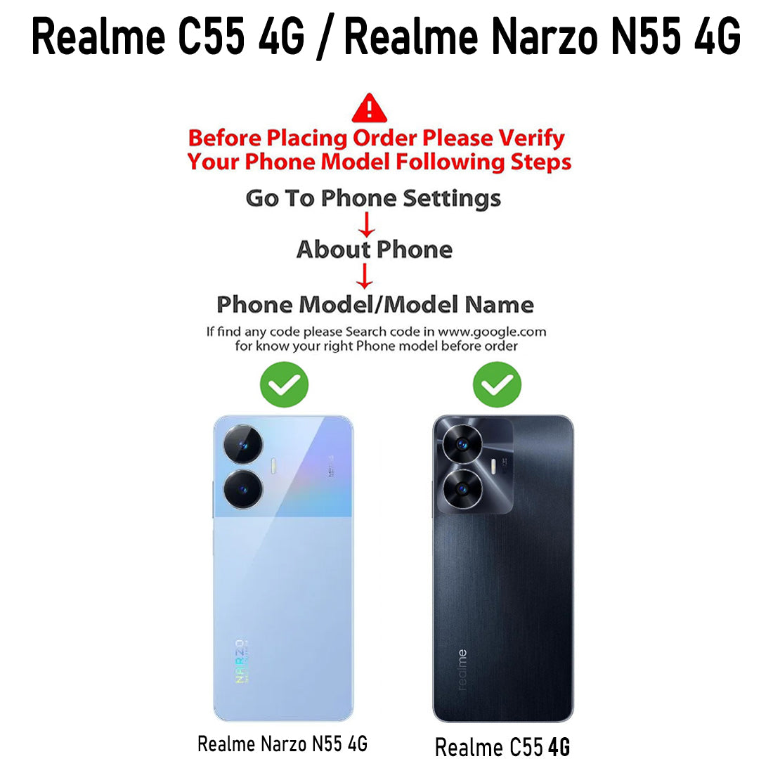 Carbon Fiber Case for Realme C55 4G / Narzo N55 4G