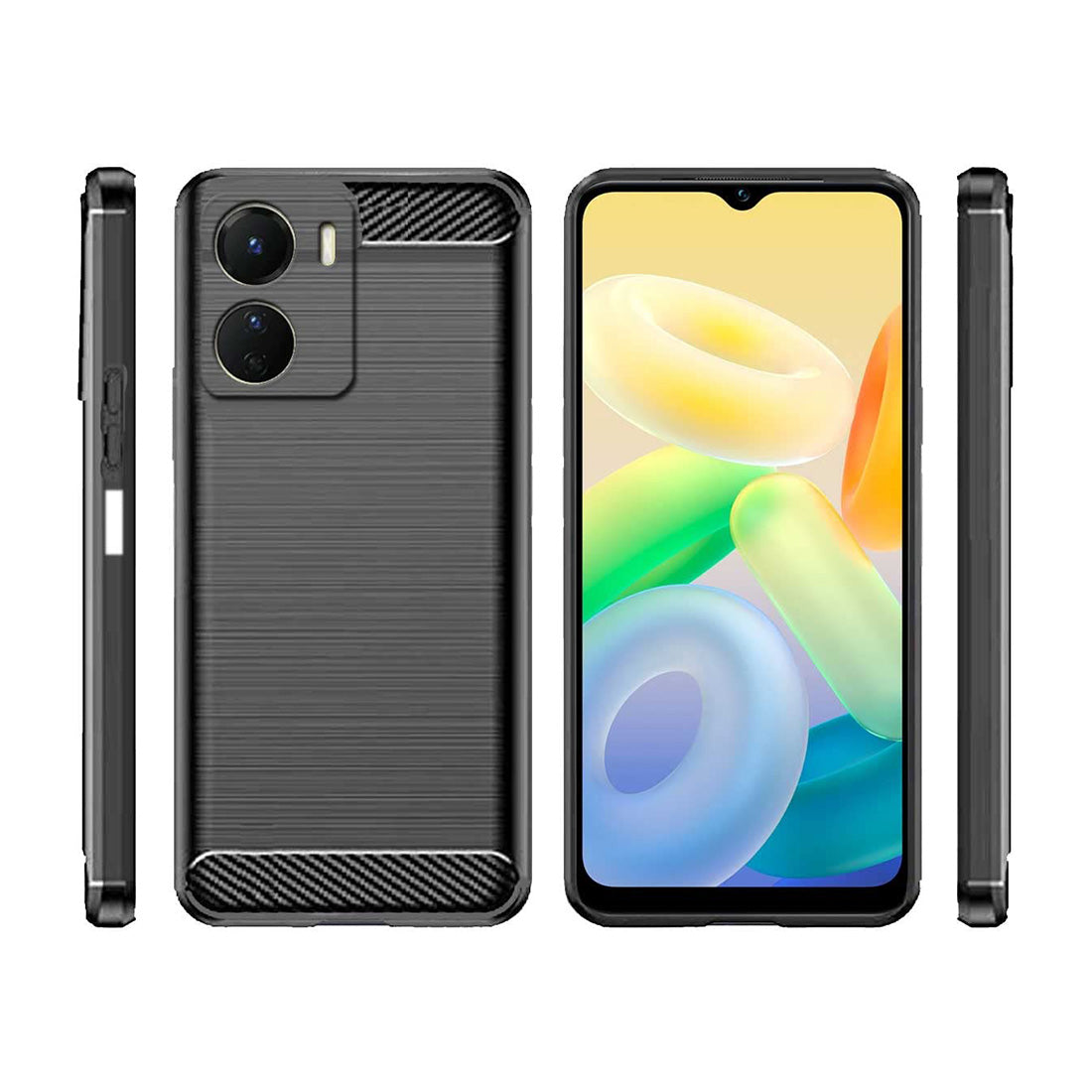 Carbon Fiber Case for Vivo Y56 4G / Y16 5G / T2x 5G