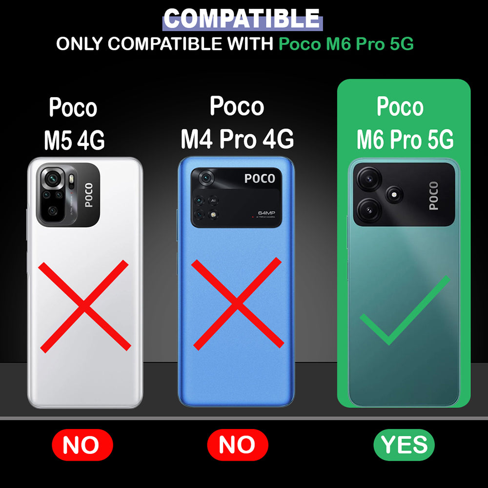Carbon Fiber Case for Poco M6 Pro 5G