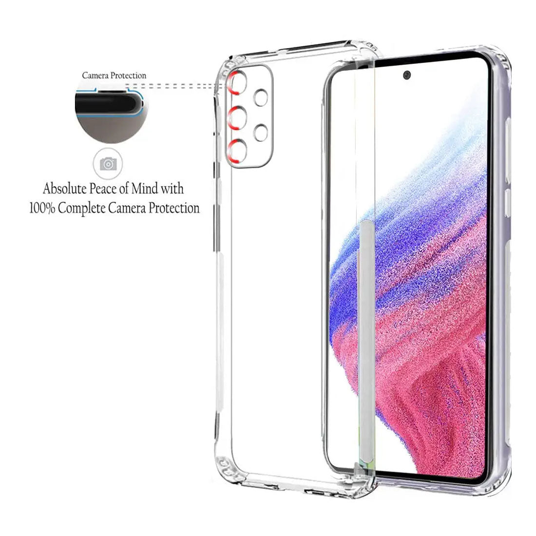 Anti Dust Plug Back Case Cover for Samsung Galaxy A33 5G