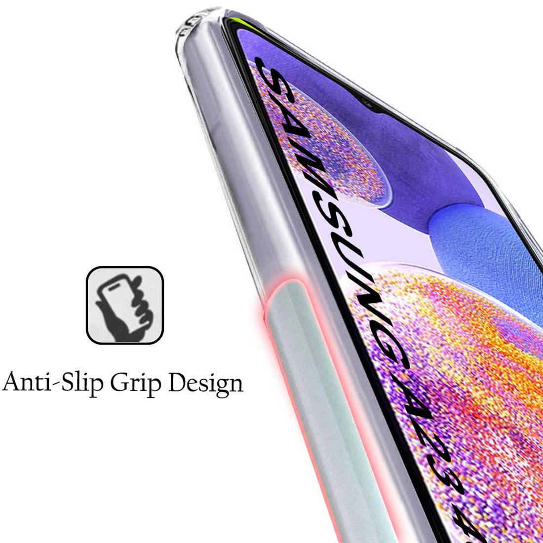 Anti Dust Plug Back Case Cover for Samsung Galaxy A23 5G / F23 5G