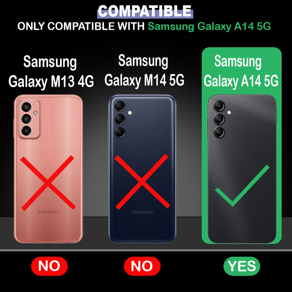 Anti Dust Plug Back Case Cover for Samsung Galaxy A14 5G / 4G