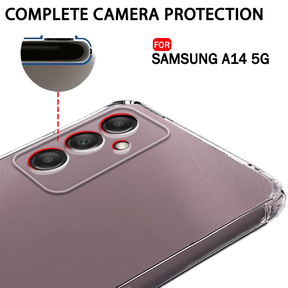 Anti Dust Plug Back Case Cover for Samsung Galaxy A14 5G / 4G