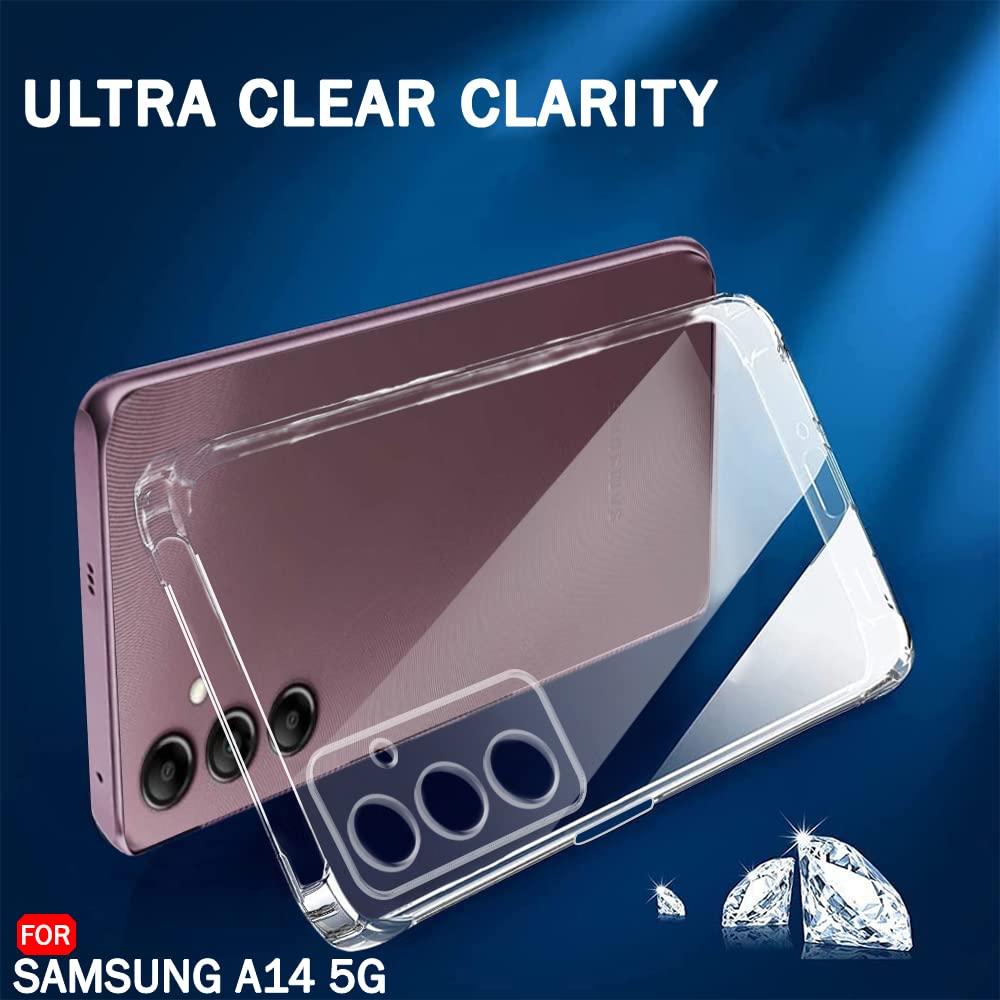 Anti Dust Plug Back Case Cover for Samsung Galaxy A14 5G / 4G