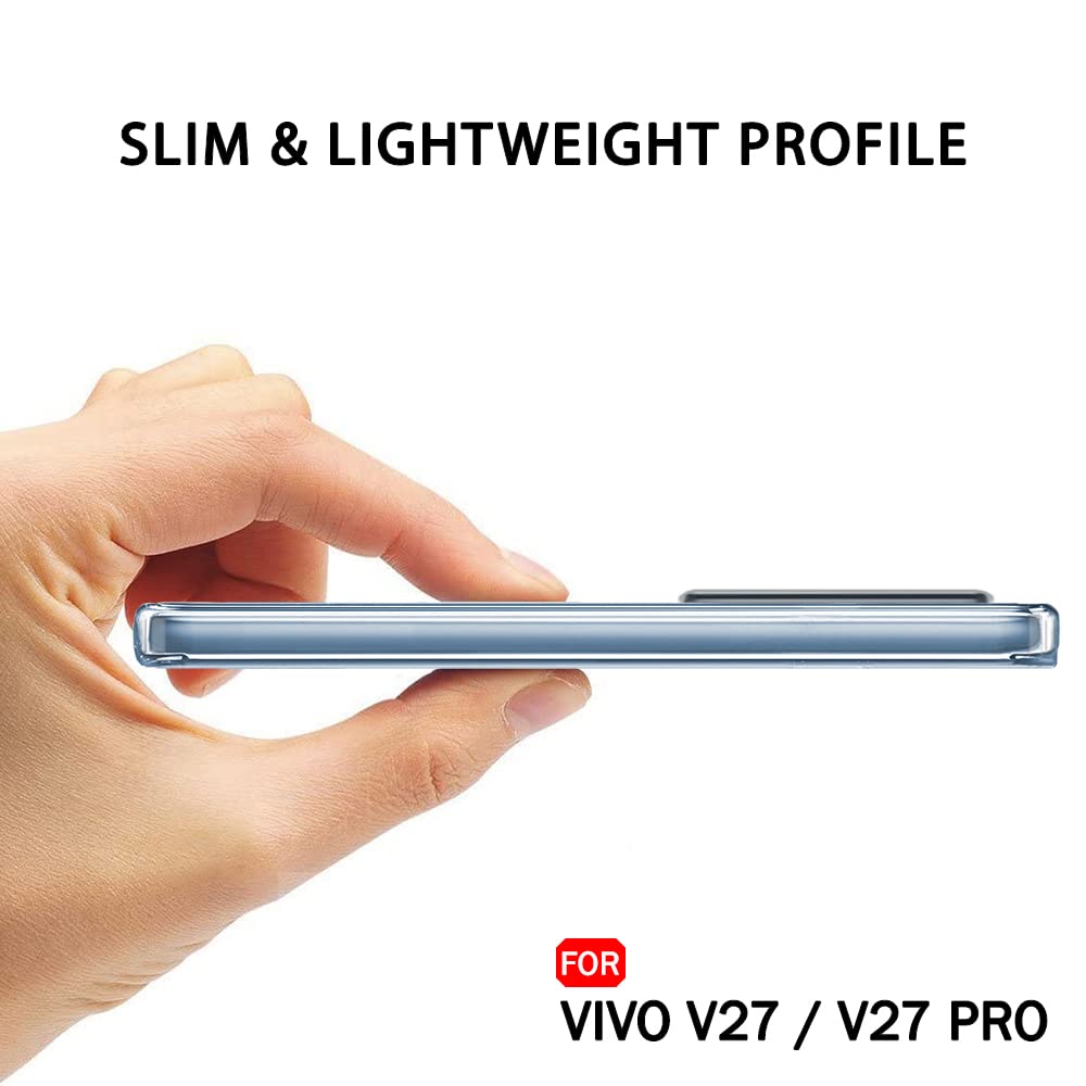 Anti Dust Plug Back Case Cover for Vivo V27 5G / V27 Pro 5G