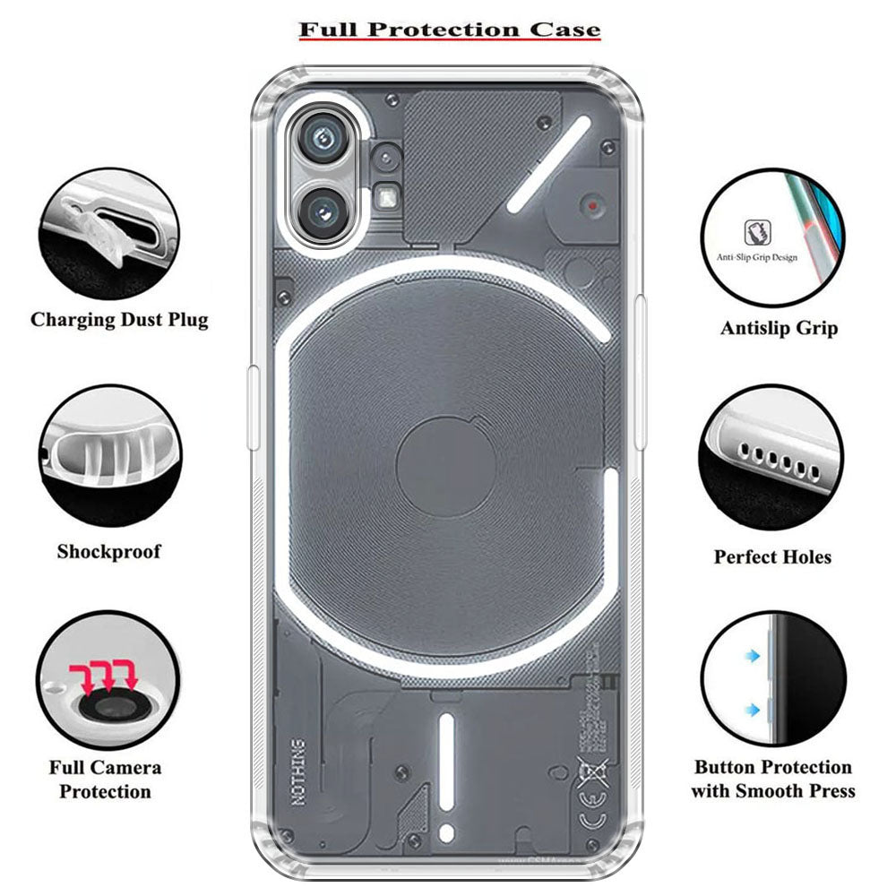 Anti Dust Plug Back Case Cover for Nothing Phone (1) 5G