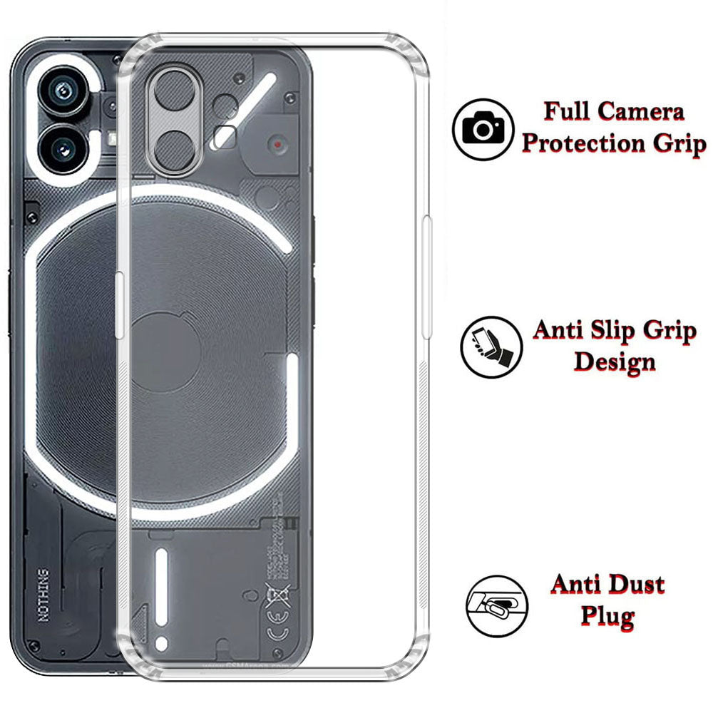 Anti Dust Plug Back Case Cover for Nothing Phone (1) 5G