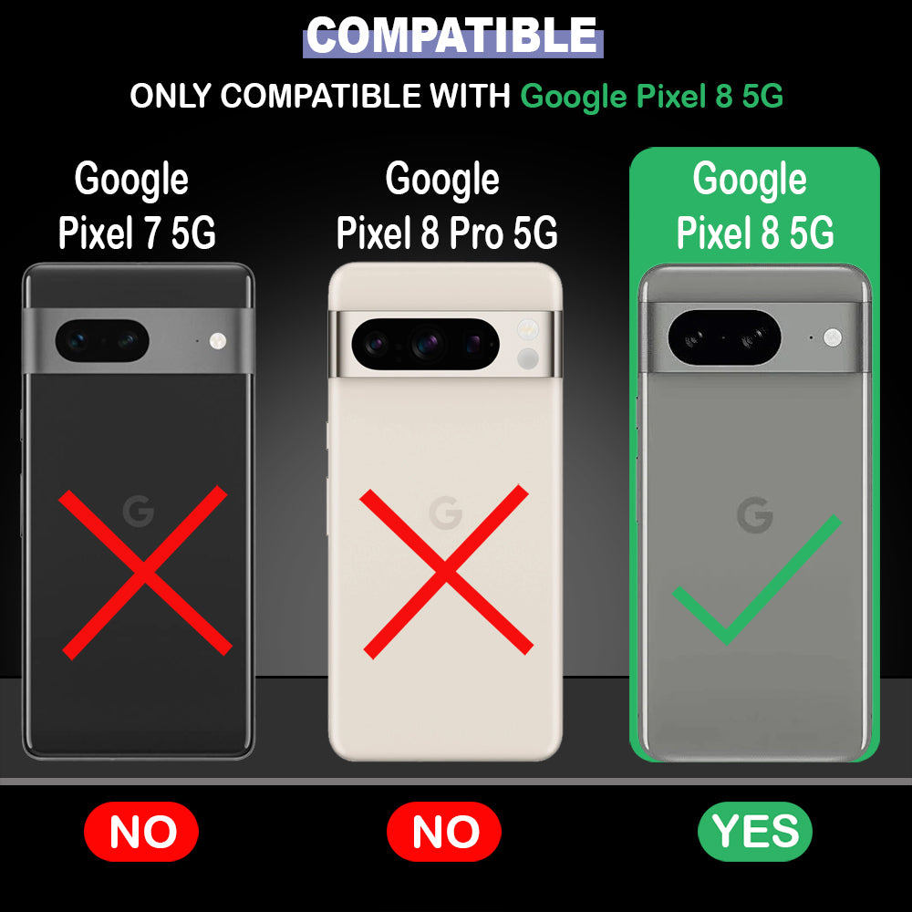Anti Dust Plug Back Case Cover for Google Pixel 8 5G