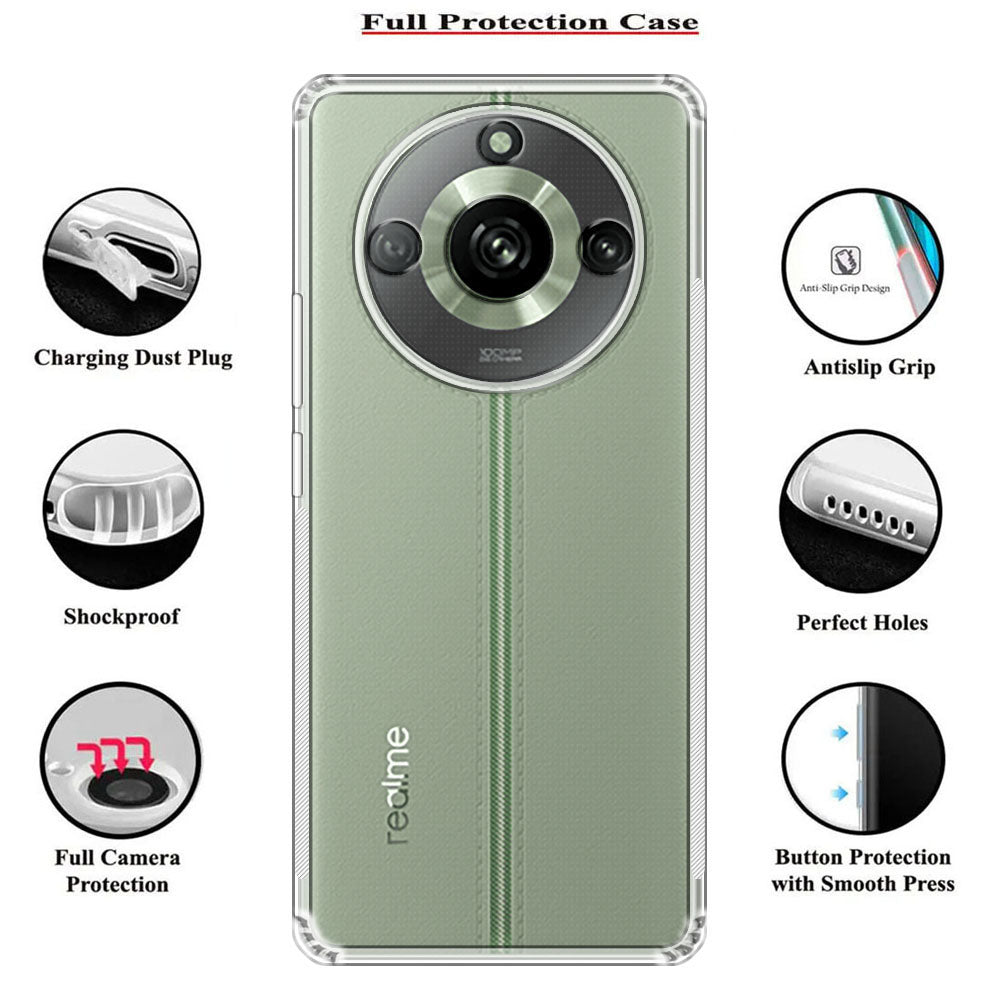 Anti Dust Plug Back Case Cover for Realme 11 Pro Plus 5G