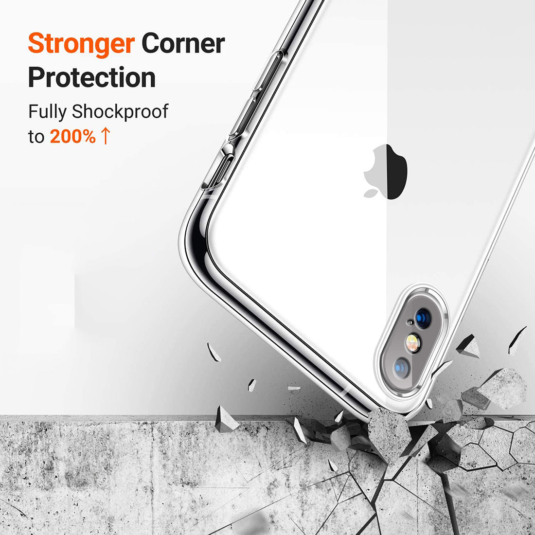 Super Clear Camera Protection Back Cover for Apple iPhone X / Xs