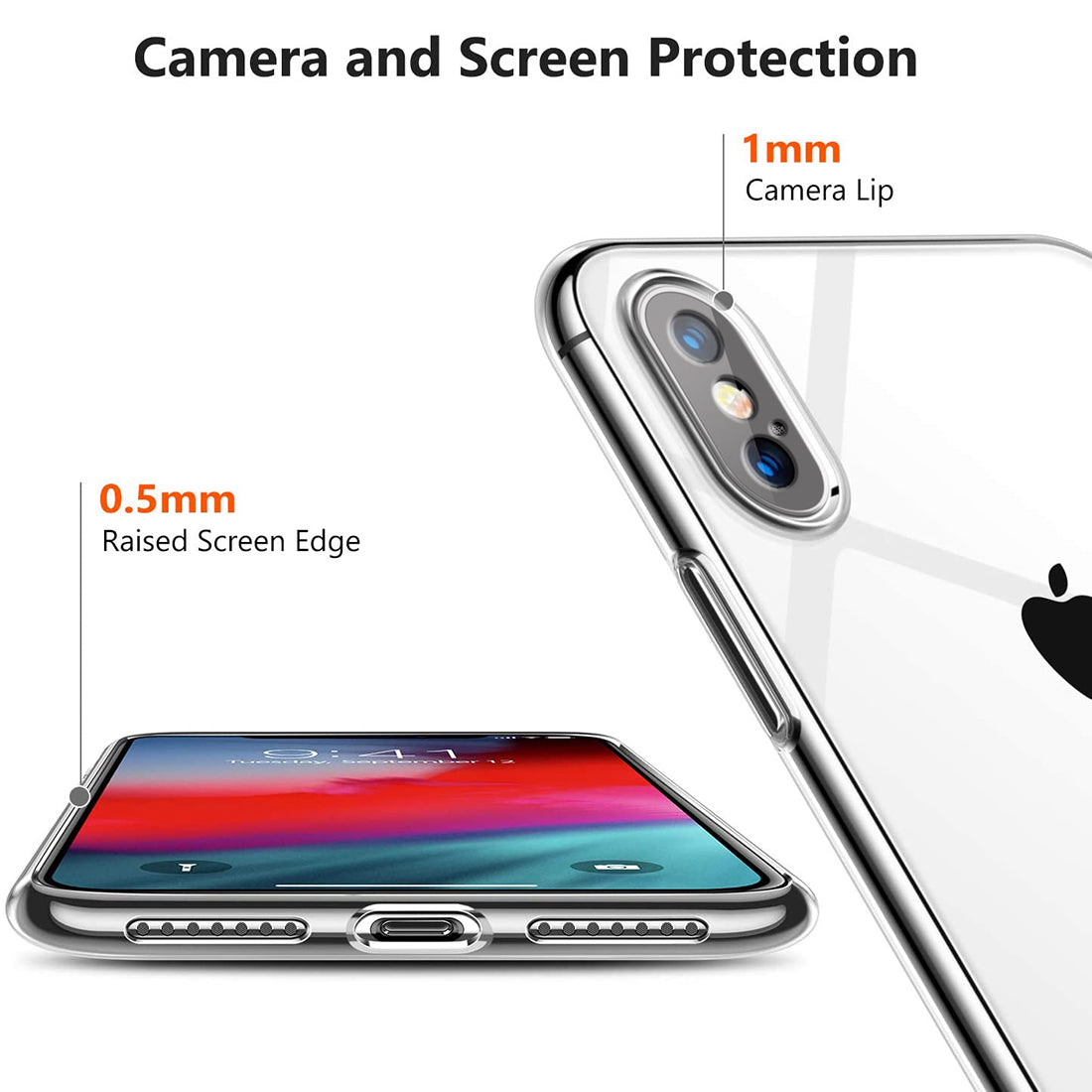 Super Clear Camera Protection Back Cover for Apple iPhone X / Xs