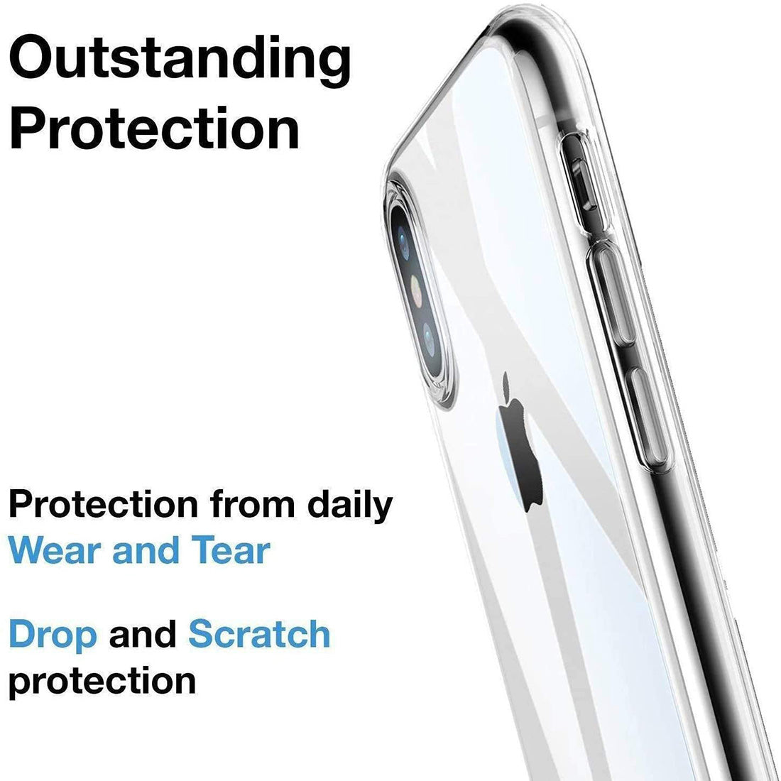 Super Clear Back Case Cover for Apple iPhone X / Xs