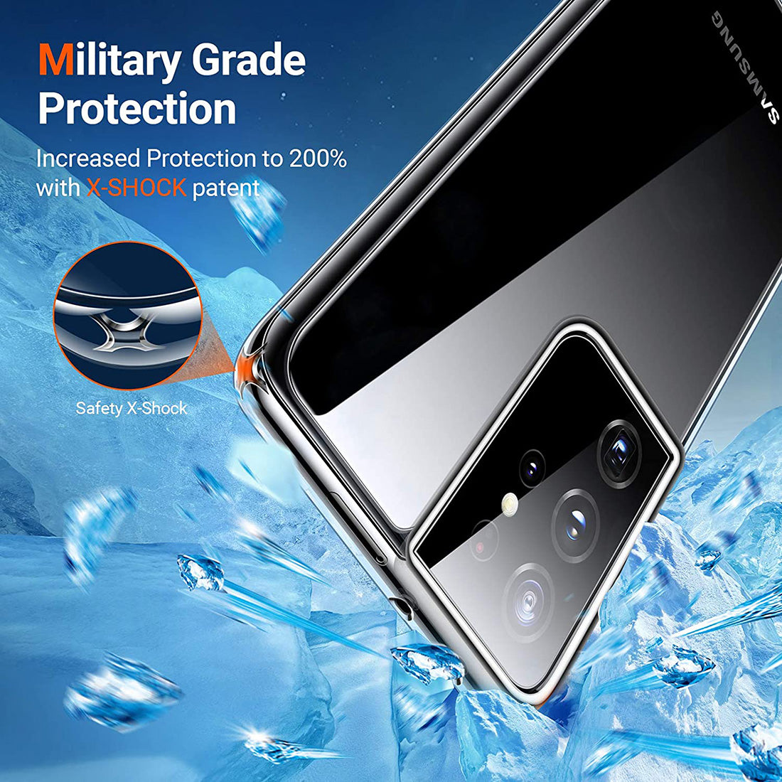 Super Clear Back Case Cover for Samsung Galaxy S21 Ultra 5G
