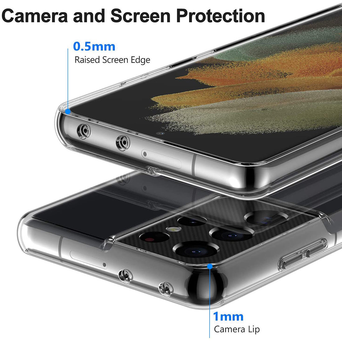 Super Clear Back Case Cover for Samsung Galaxy S21 Ultra 5G