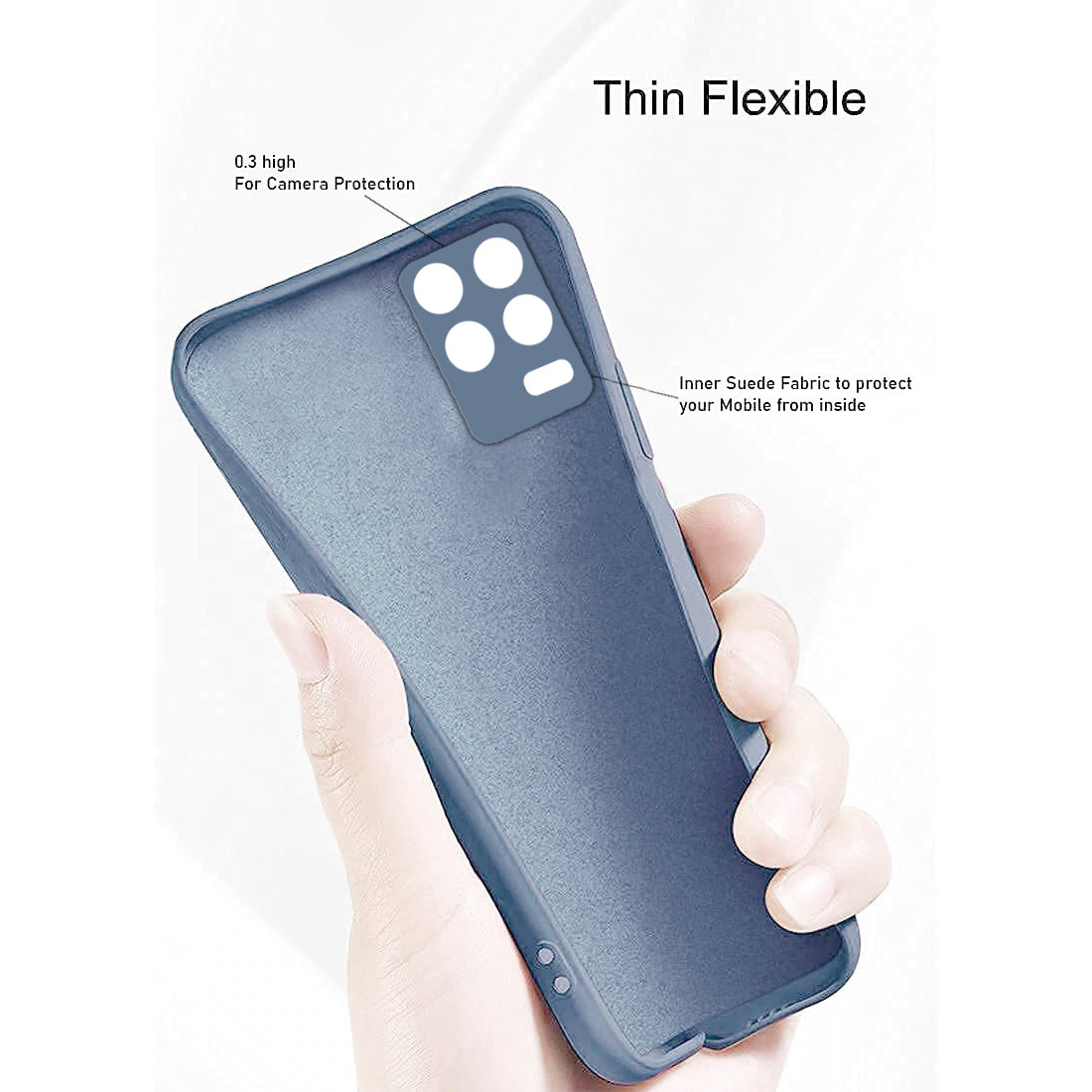 AICEK Cover Trasparente Per Realme 8 5G - Custodia In Silicone Morbido TPU Sottile E Antiurto - Bumper Case Con Retro Cristallo E Dissipazione
