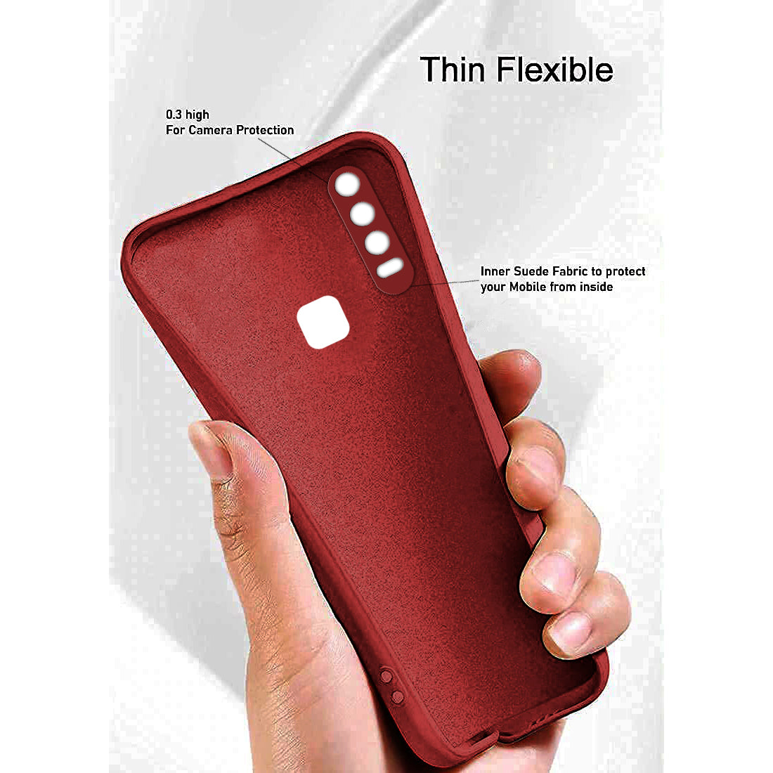 Liquid Silicone Case for Vivo Y12 / Y15 / Y17