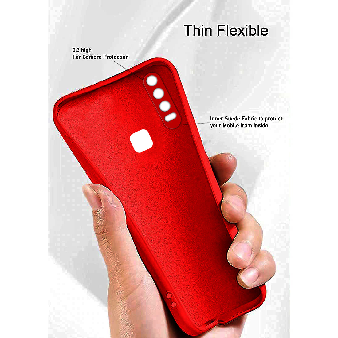 Liquid Silicone Case for Vivo Y12 / Y15 / Y17