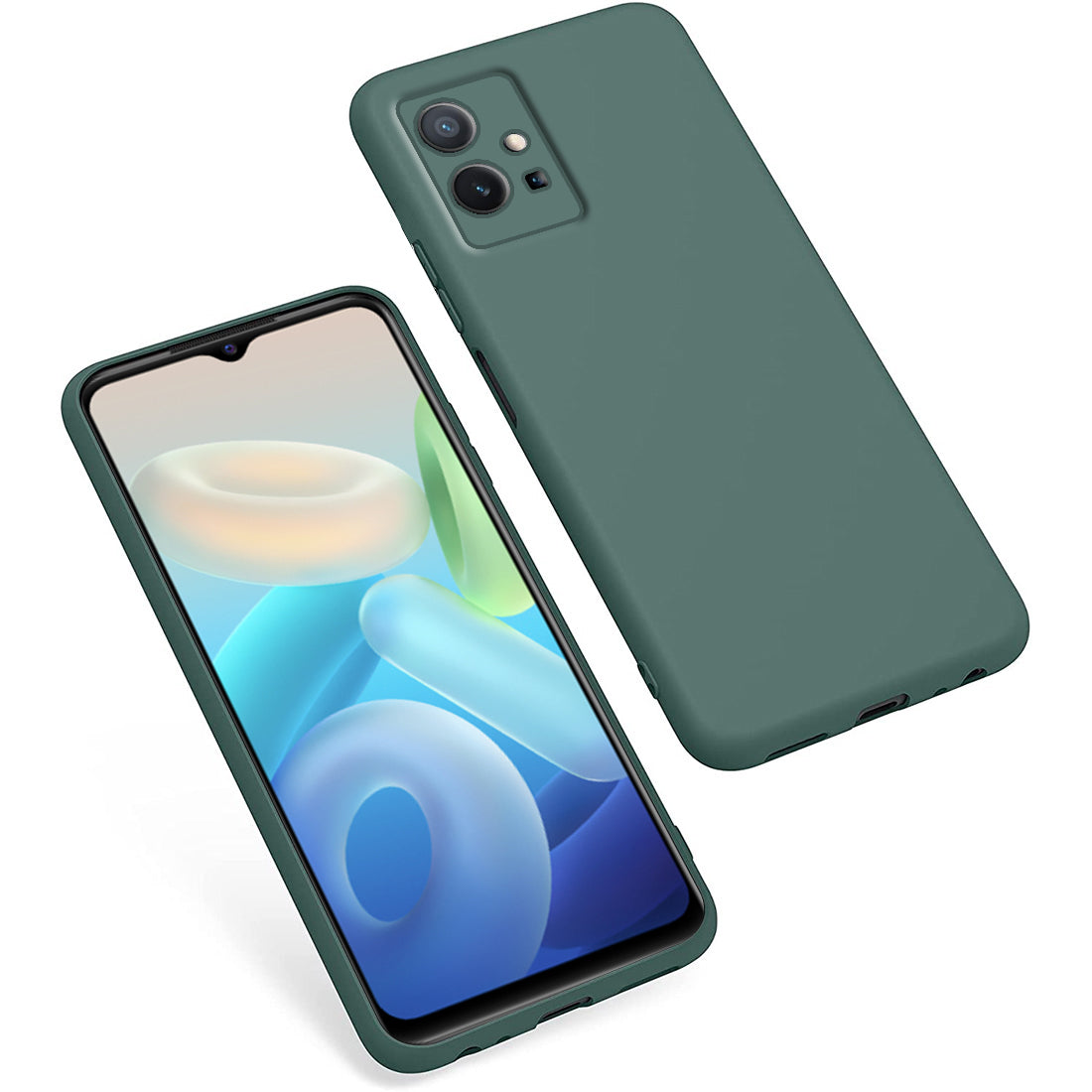 Liquid Silicone Case for Vivo Y75 5G / Vivo T1 5G / iQOO Z6 5G