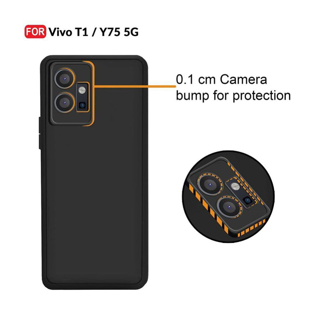 Liquid Silicone Case for Vivo T1 5G / Y75 5G / iQOO Z6 5G