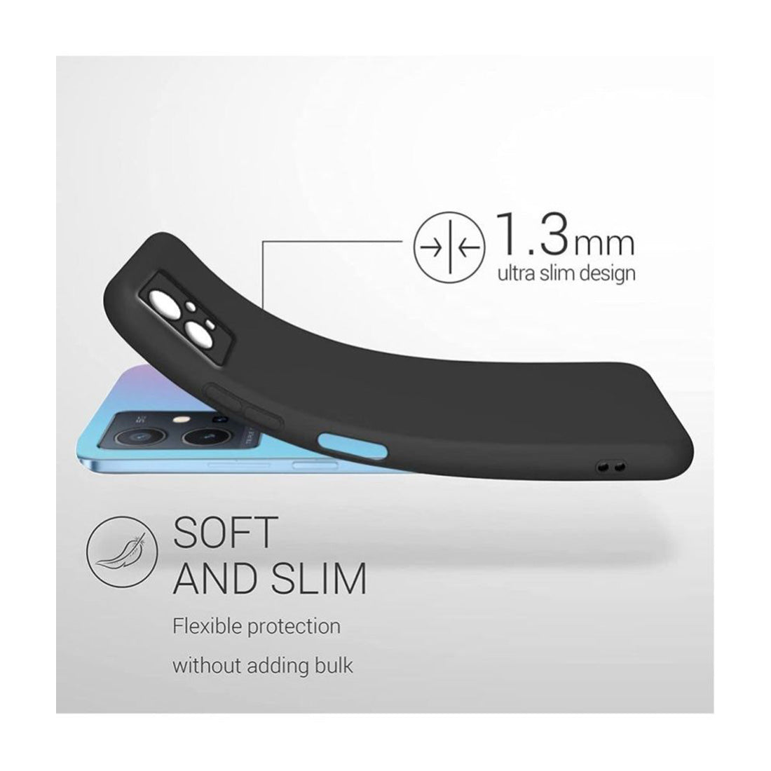 Liquid Silicone Case for Vivo T1 5G / Y75 5G / iQOO Z6 5G