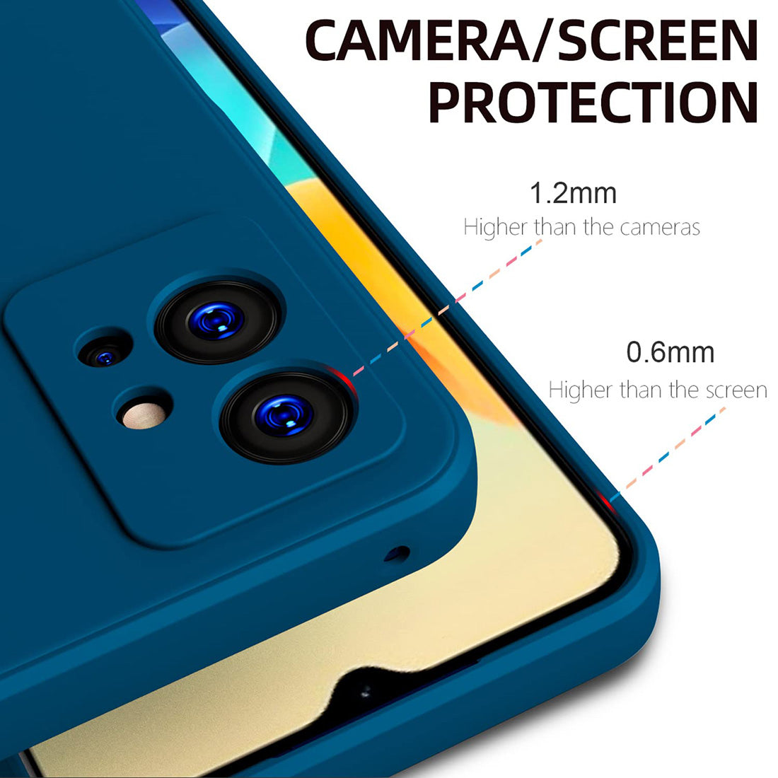 Liquid Silicone Case for Vivo T1 5G / Y75 5G / iQOO Z6 5G