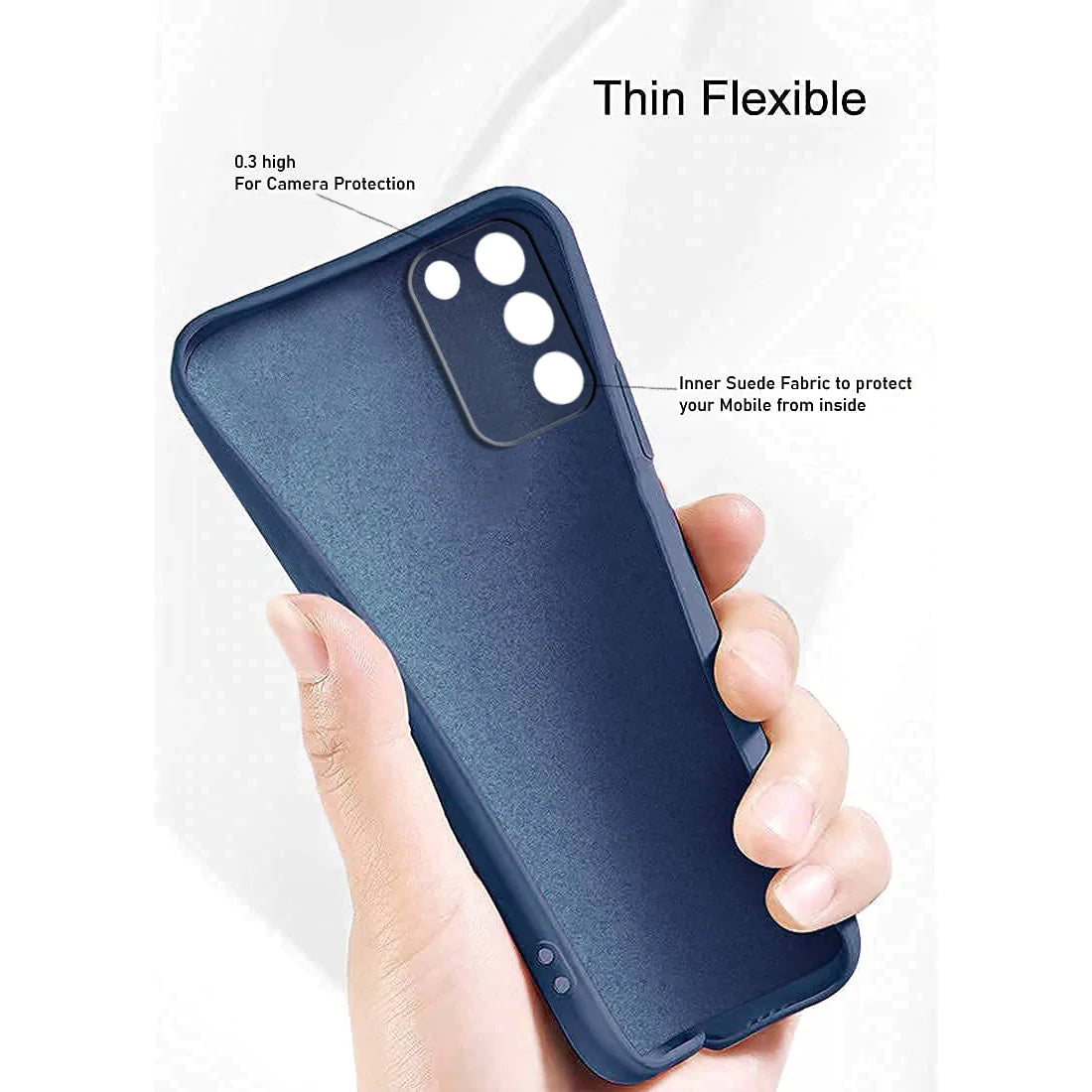 Liquid Silicone Case for Samsung Galaxy A03s 4G / M02s 4G / F02s 4G