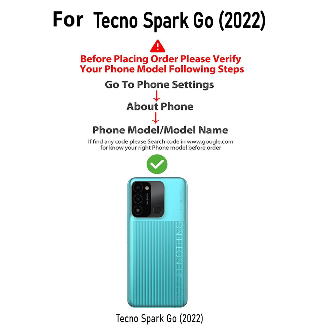 Liquid Silicone Back Case for Tecno Spark Go (2022)