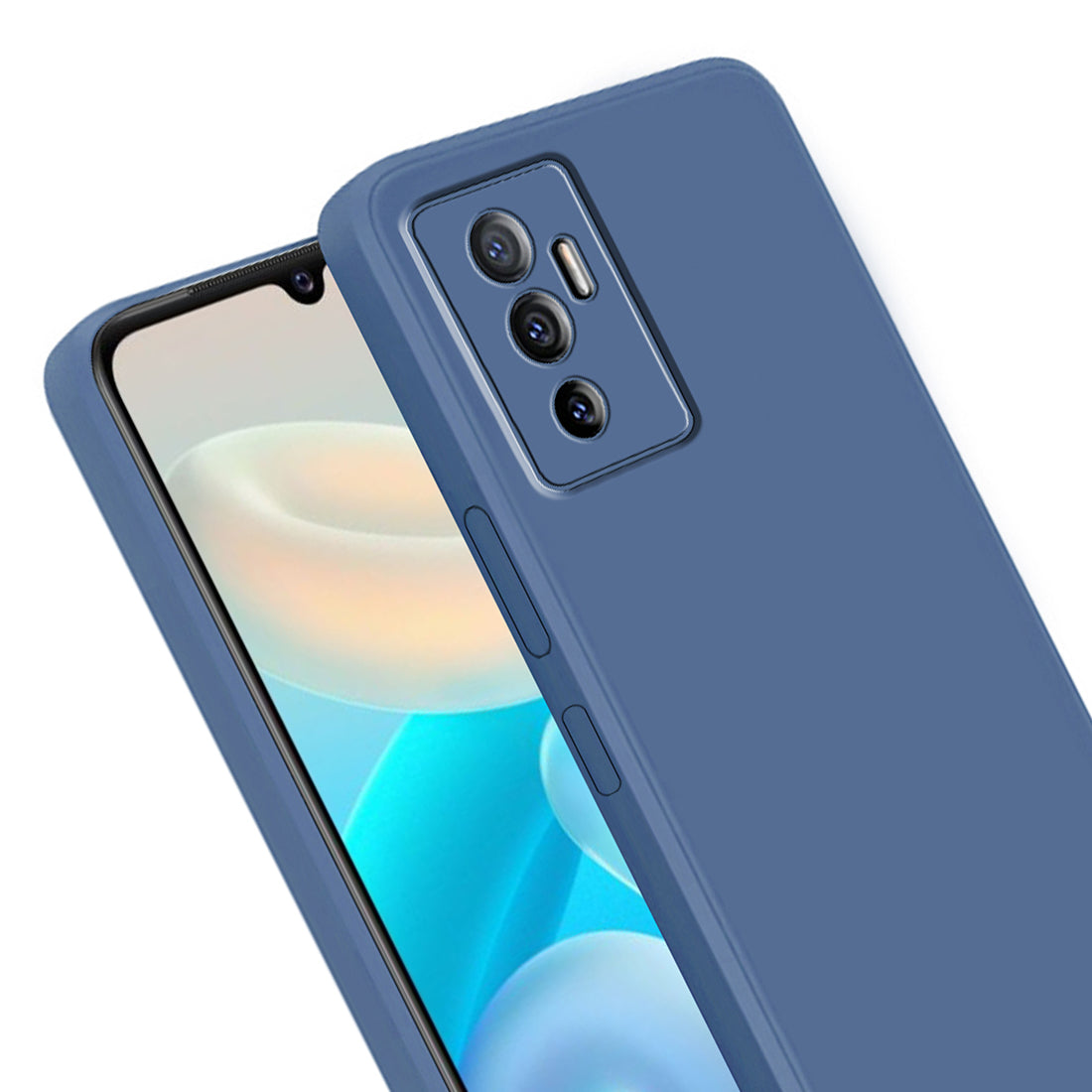 Liquid Silicone Back Case for Vivo Y75 4G
