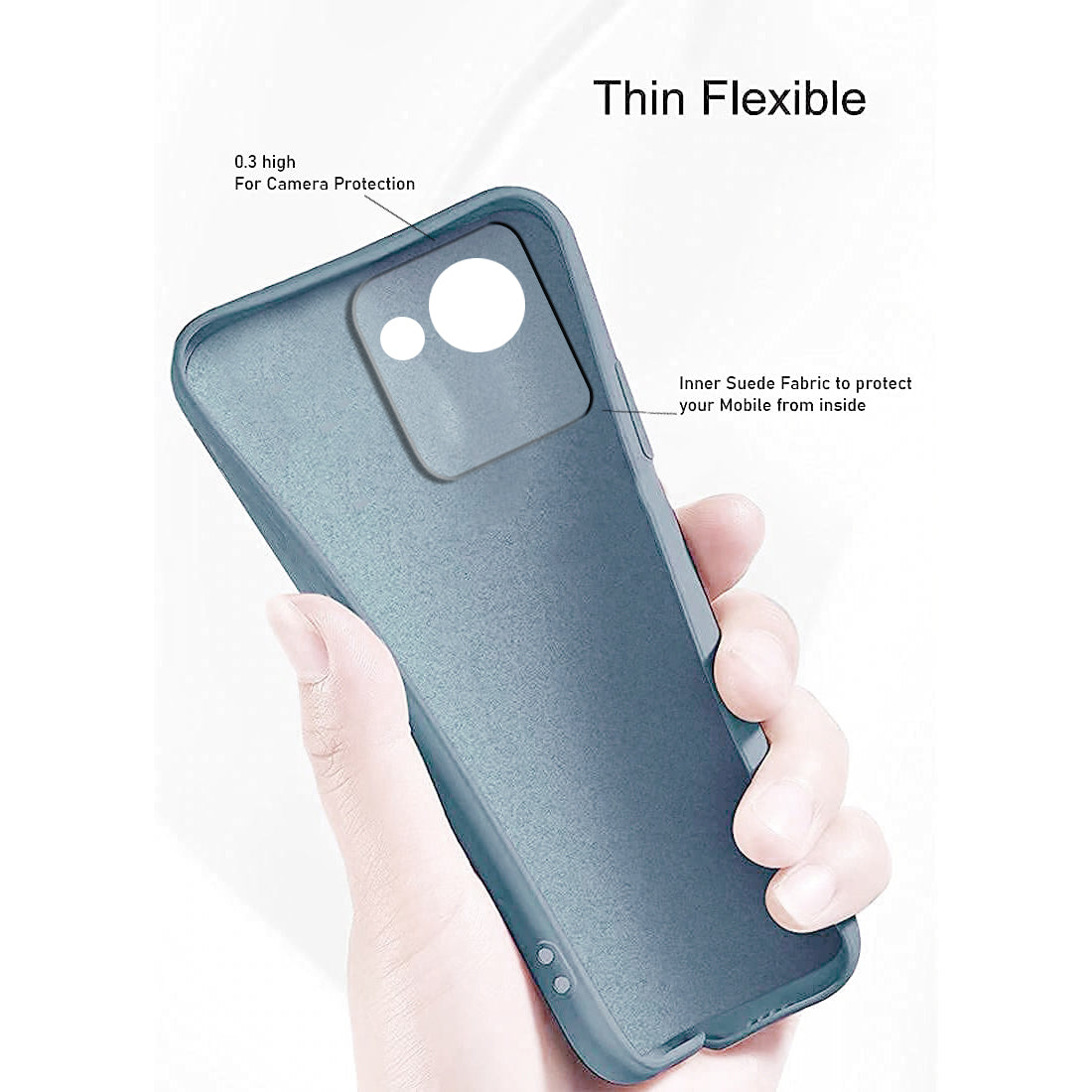 Liquid Silicone Case for Realme C30 4G / C30s 4G / Narzo 50i Prime 4G