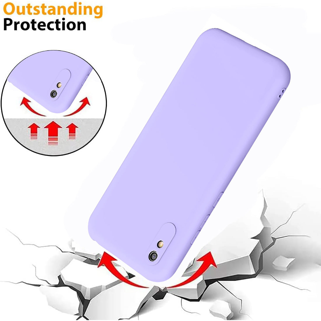 Liquid Silicone Case for Mi Redmi 9A / 9A Sport / 9i / 9i Sport