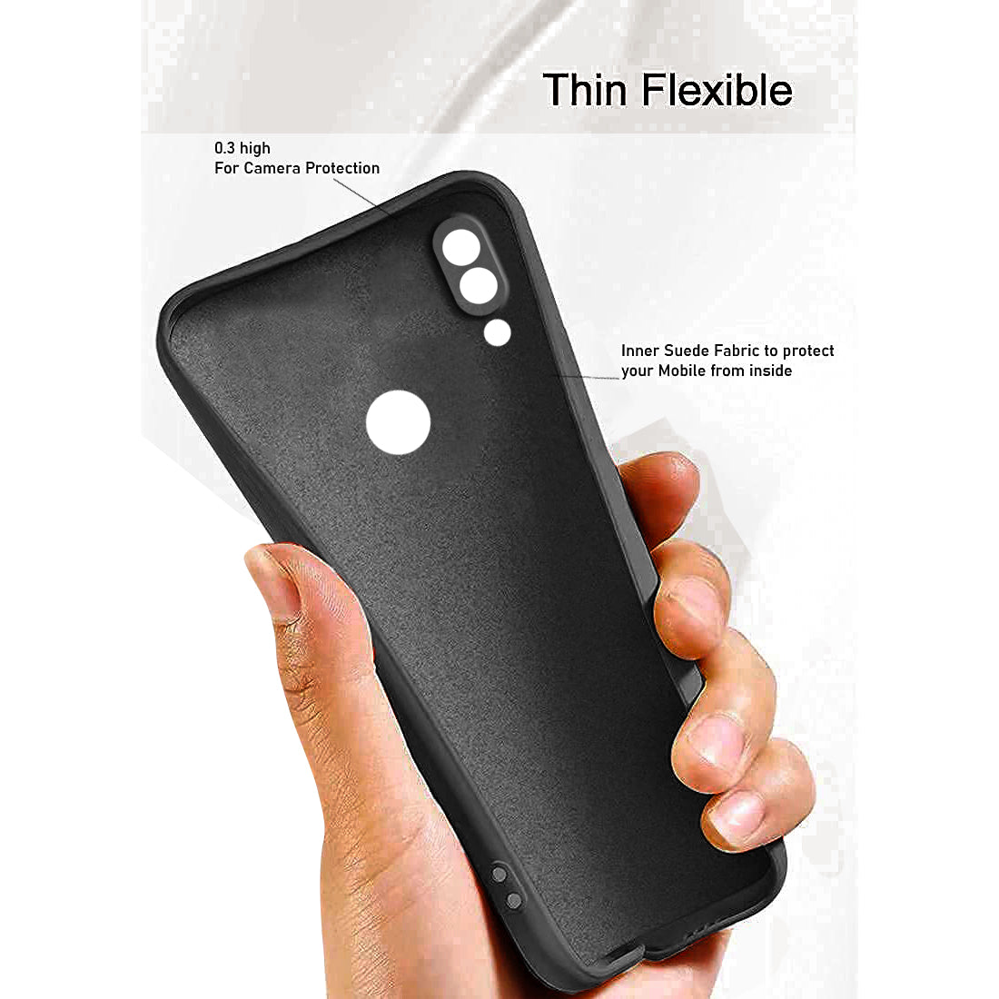 Liquid Silicone Case for Mi Redmi Note 7 4G / Note 7 Pro 4G / Note 7S 4G