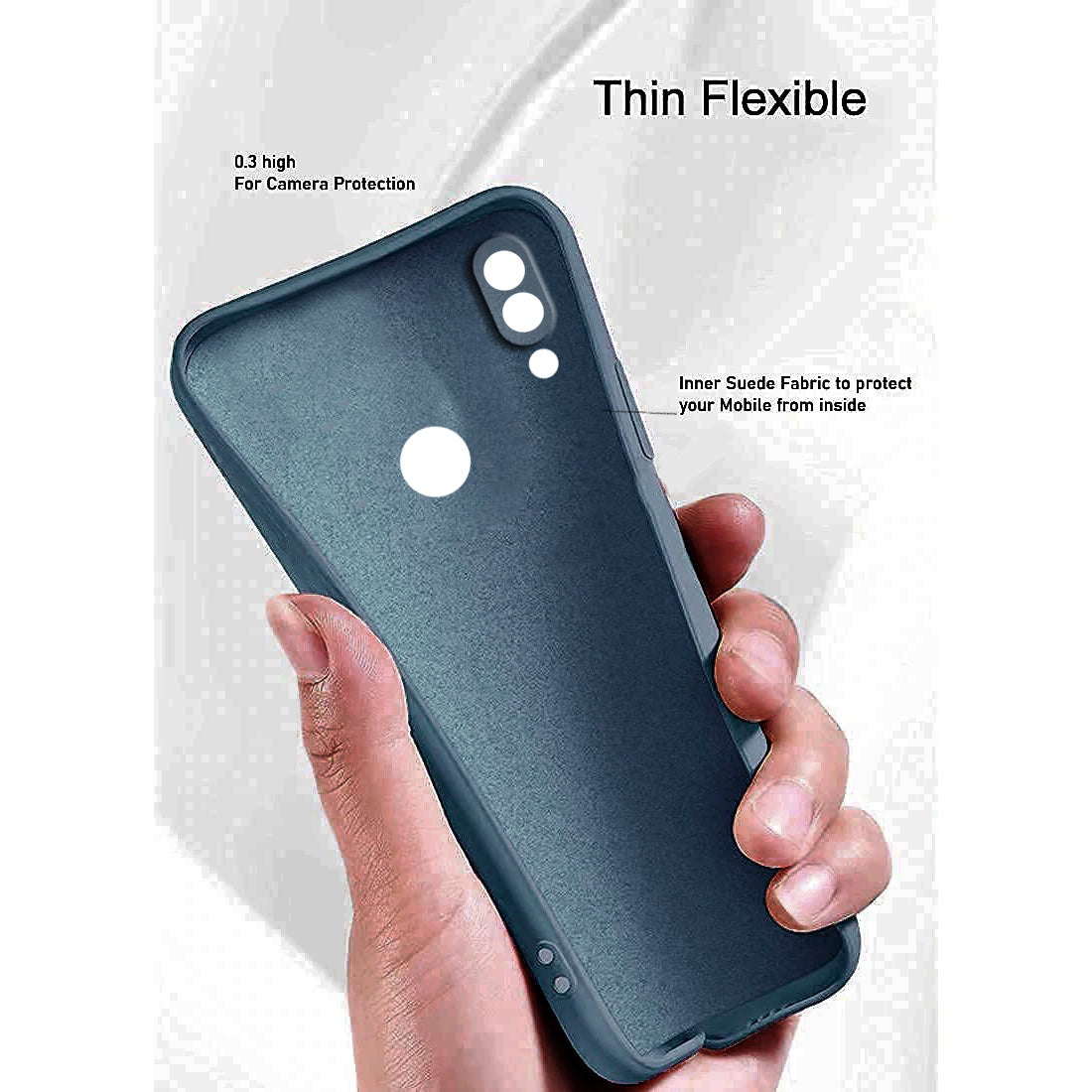 Liquid Silicone Case for Mi Redmi Note 7 4G / Note 7 Pro 4G / Note 7S 4G