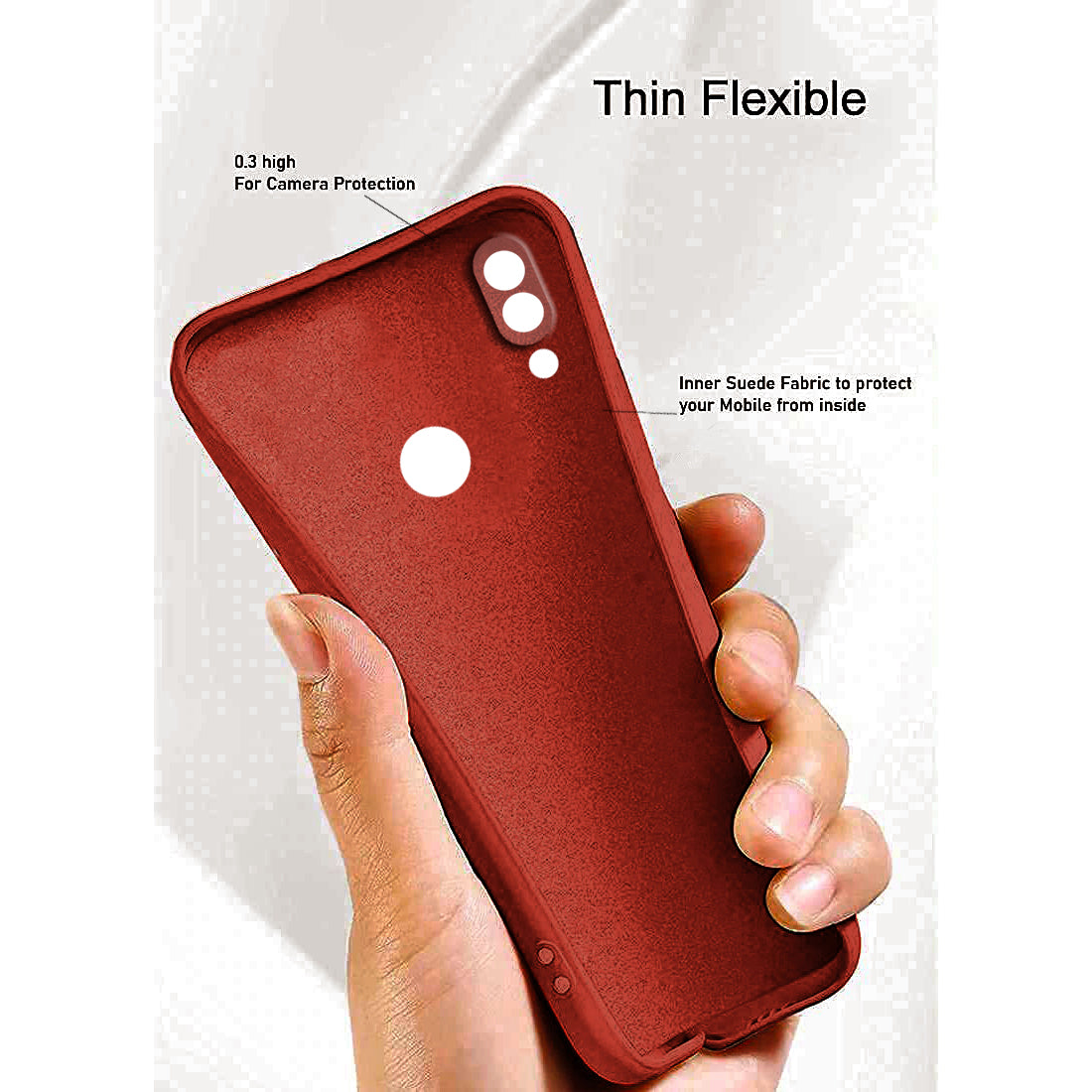 Liquid Silicone Case for Mi Redmi Note 7 4G / Note 7 Pro 4G / Note 7S 4G