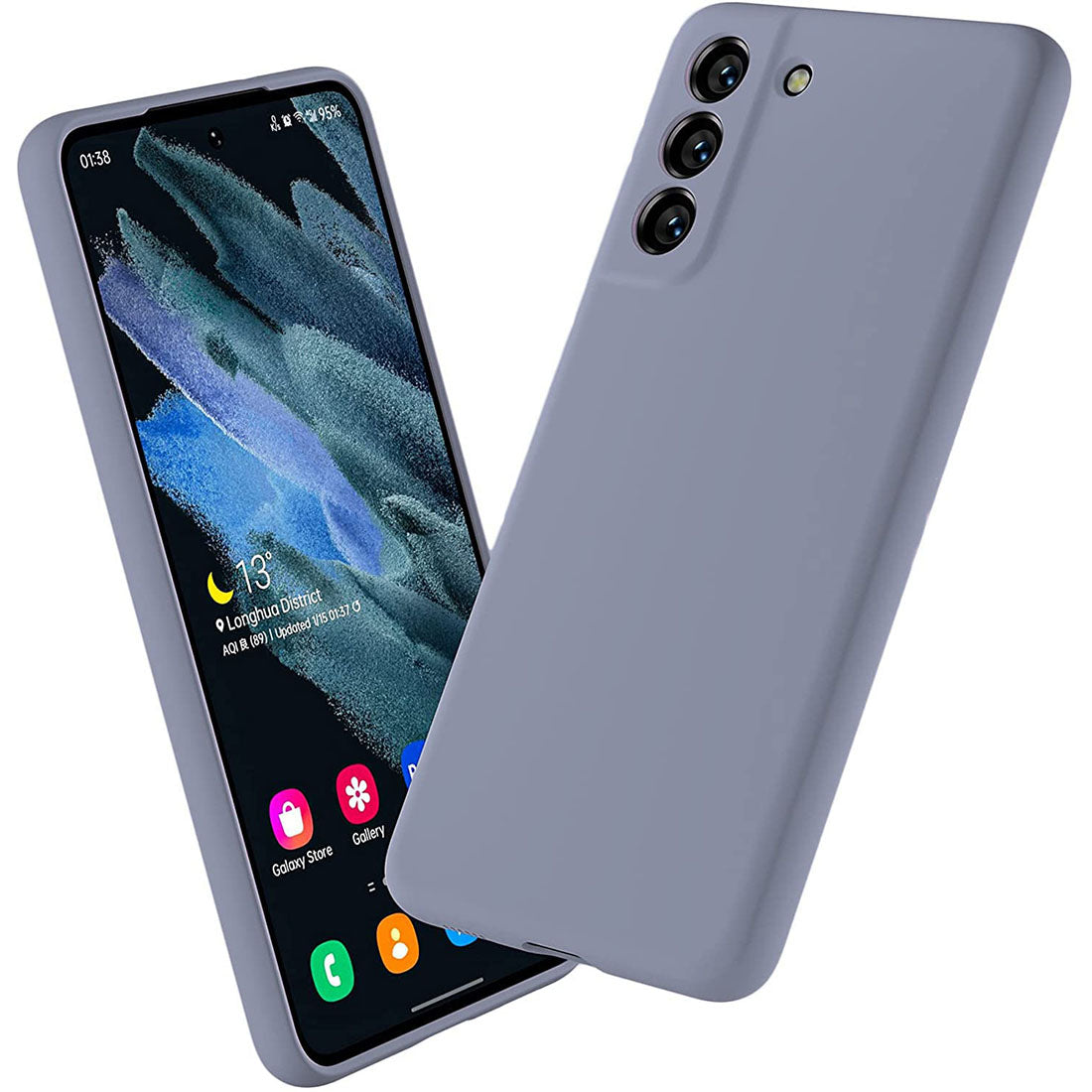 Liquid Silicone Back Case for Samsung Galaxy S21 FE 5G