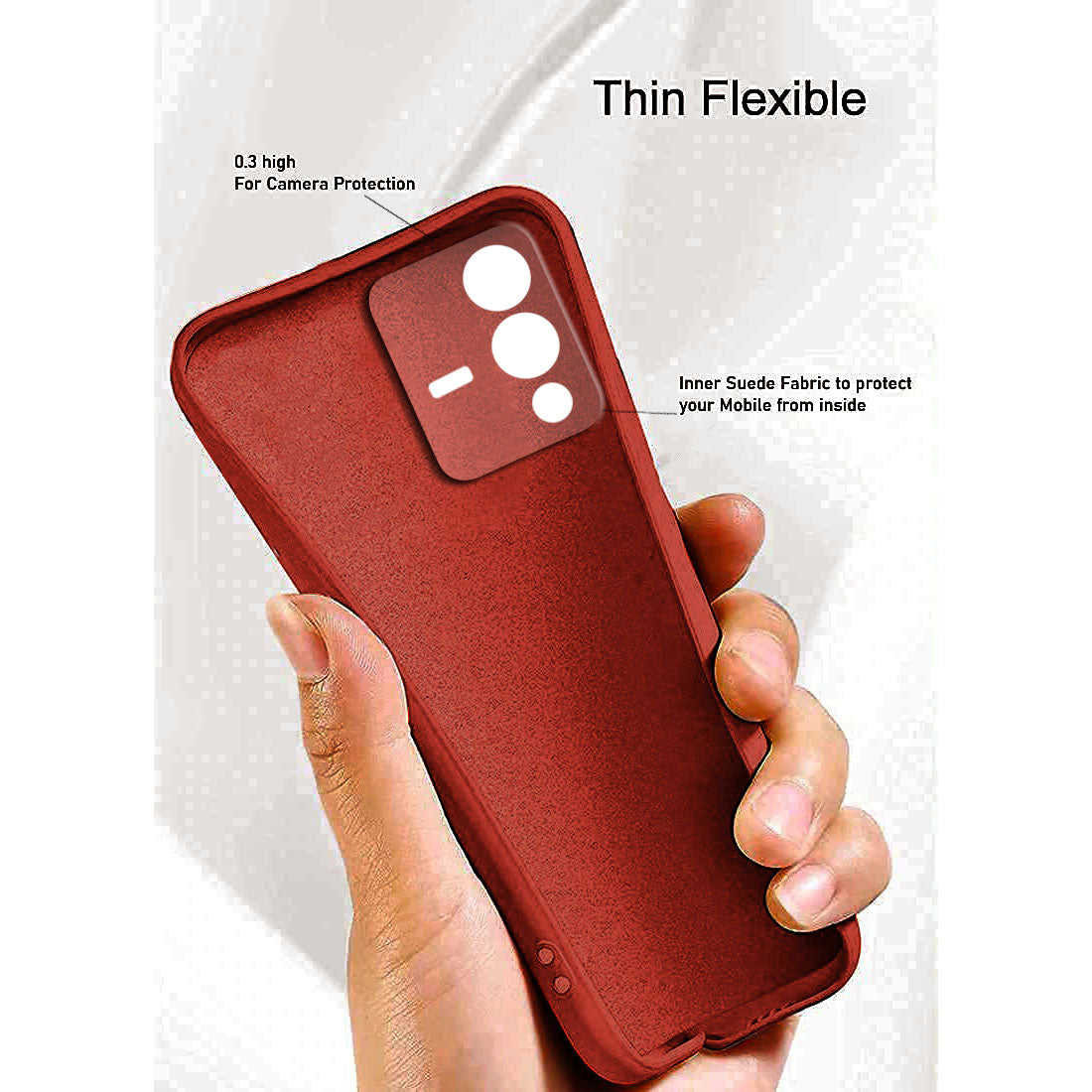 Liquid Silicone Back Case for Vivo V23 5G