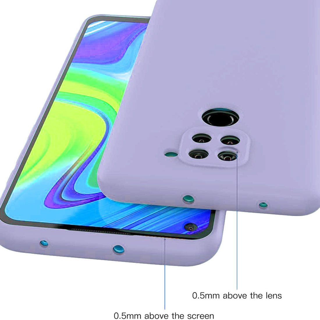 Liquid Silicone Back Case for Mi Redmi Note 9 4G