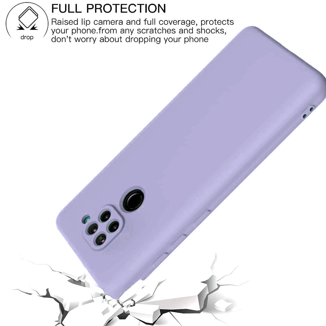 Liquid Silicone Back Case for Mi Redmi Note 9 4G