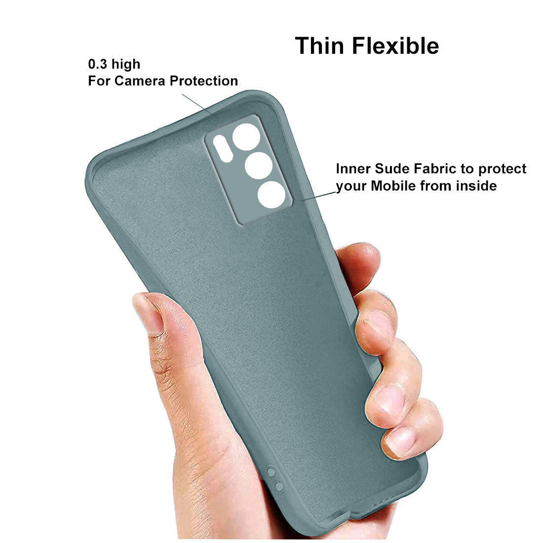 Liquid Silicone Back Case for Oppo Reno6 5G