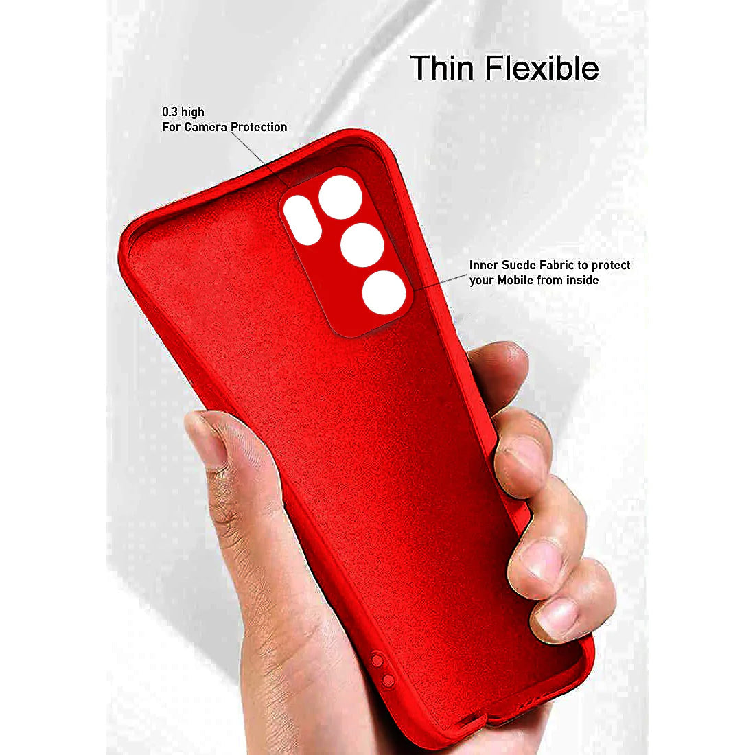 Liquid Silicone Back Case for Oppo Reno6 5G