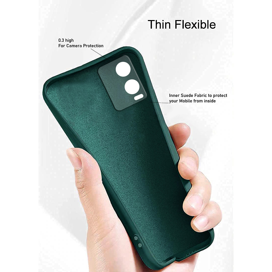 Liquid Silicone Back Case for Vivo T1x 4G