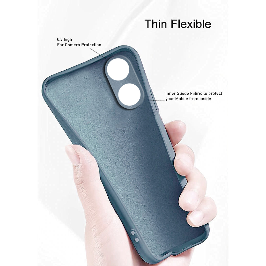 Liquid Silicone Case for Oppo A17 4G