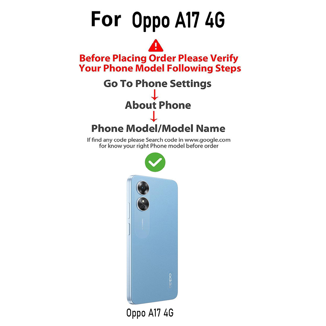 Liquid Silicone Case for Oppo A17 4G