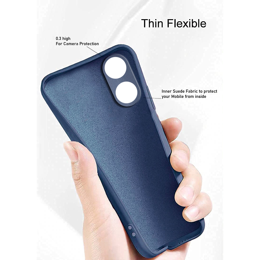 Liquid Silicone Case for Oppo A17 4G