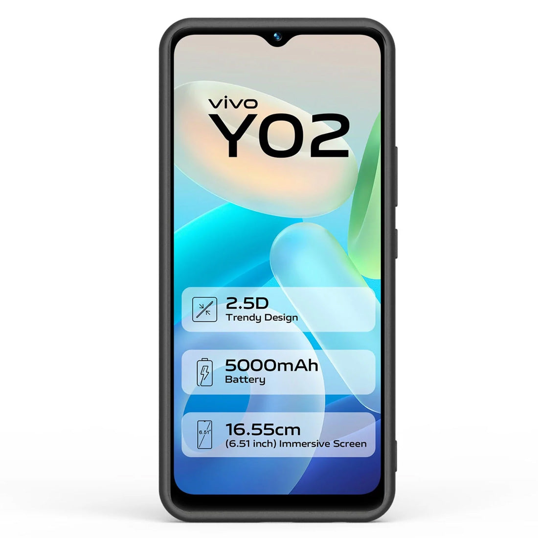 Liquid Silicone Case for Vivo Y02 4G