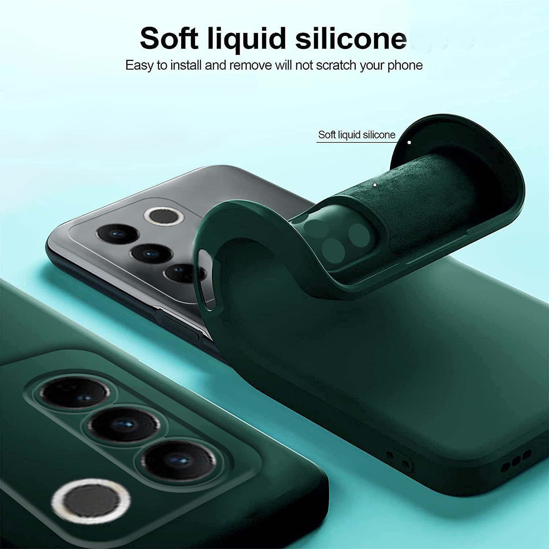 Liquid Silicone Case for Vivo V27 5G / V27 Pro 5G