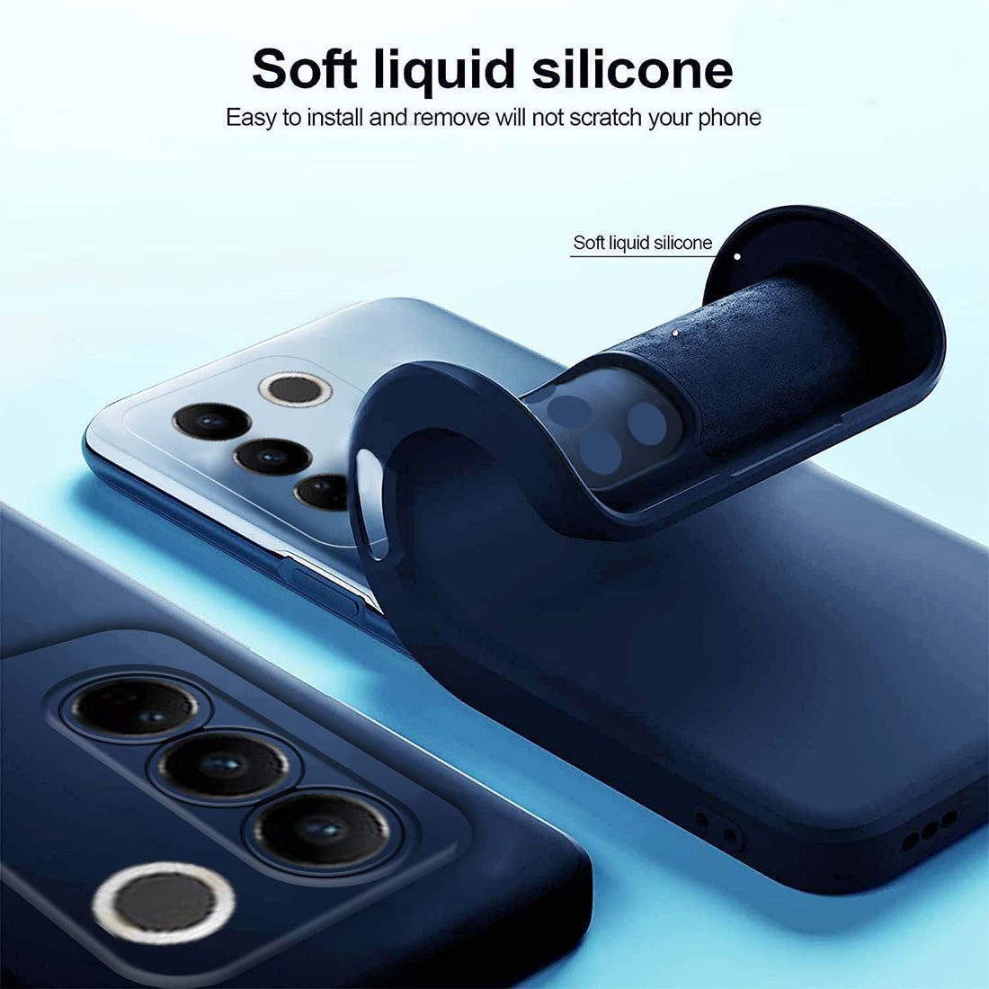 Liquid Silicone Case for Vivo V27 5G / V27 Pro 5G