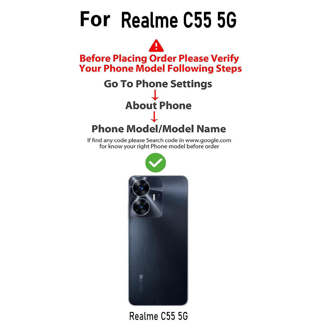 Liquid Silicone Case for Realme C55 4G / Narzo N55 4G