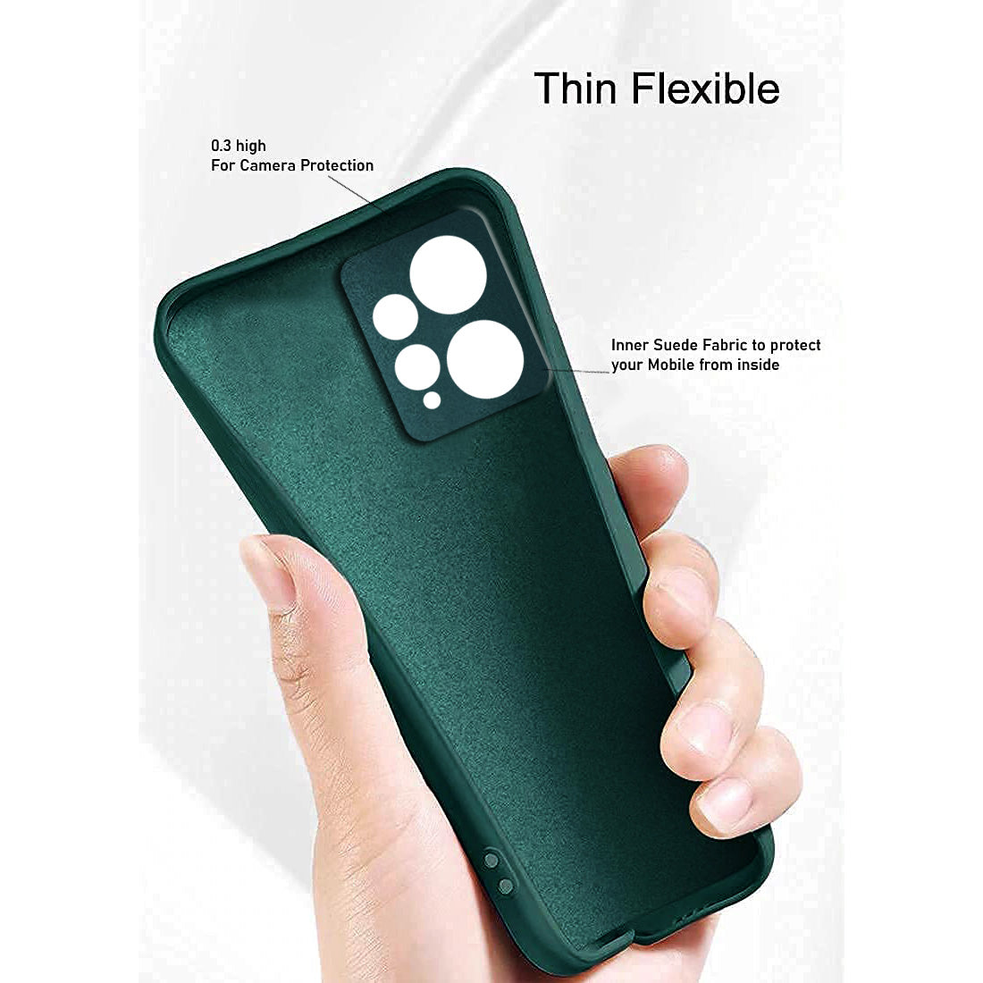 Liquid Silicone Case for Mi Redmi Note 12 4G